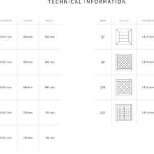 INFORMATIONS parquet carré HOUSE CONCEPT parquet carré